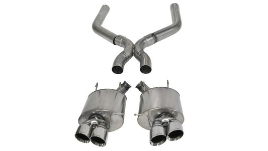 Corsa 13-13 Ford Mustang Shelby GT500 5.8L V8 Polished Sport Axle-Back + XO Exhaust - Mammoth Racing -