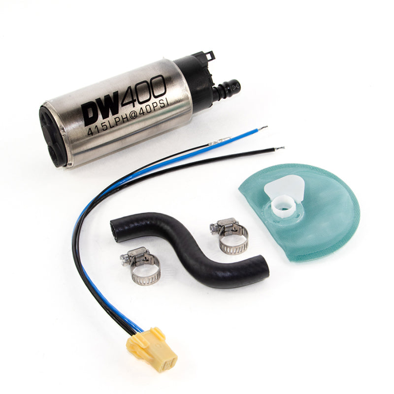 DeatschWerks 415LPH DW400 In-Tank Fuel Pump w/ 9-1044 Install Kit 85-97 Ford Mustang Cobra - Mammoth Racing -