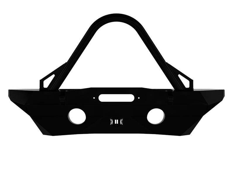 Icon 07-18 Jeep Wrangler JK Pro Series Mid Width Front Recessed Winch Bumper w/Stinger/Tabs - Mammoth Racing -