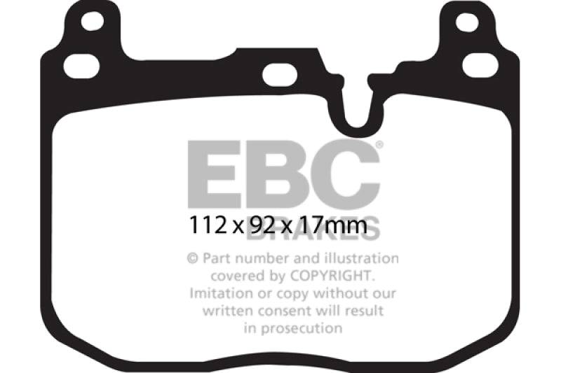 EBC 14+ BMW M3 3.0 Twin Turbo (F80) Redstuff Front Brake Pads - My Store