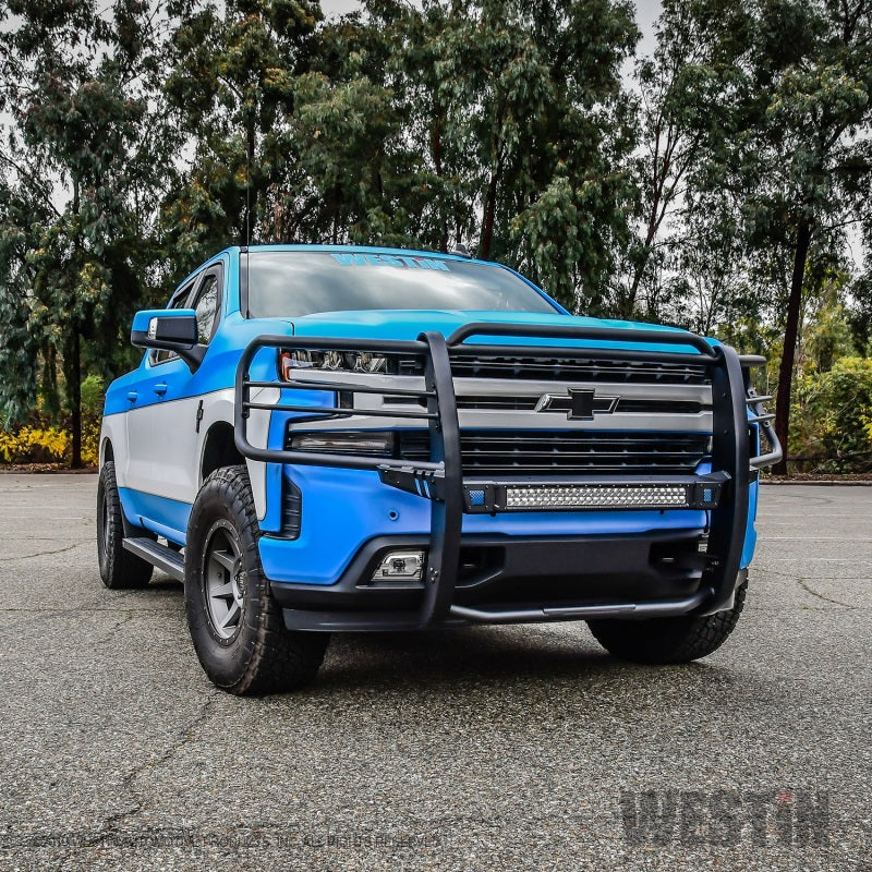 Westin 19-21 Chevy 1500 Sportsman X Grille Guard - Textured Black (Excl. 2019 Silverado LD) - Mammoth Racing -