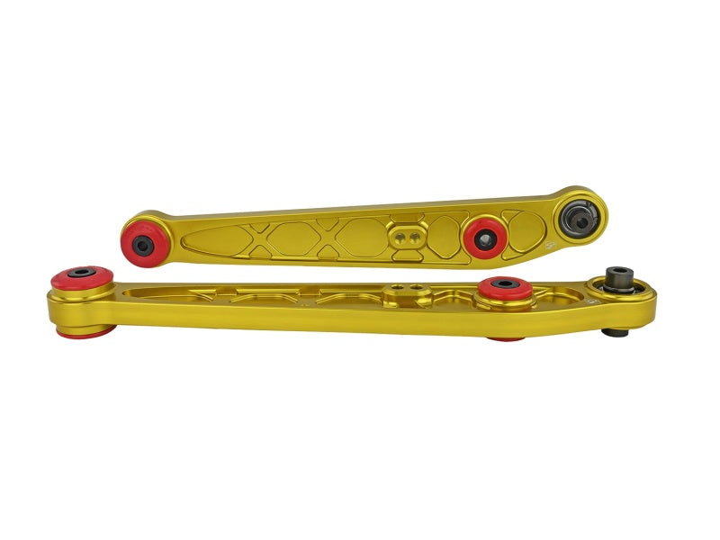 Skunk2 Honda/Acura EK Alpha Series Rear Lower Control Arm Set - Gold - Mammoth Racing -