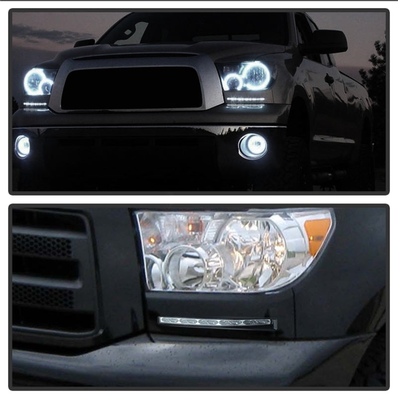 Spyder Toyota Tundra 07-13 Daytime LED Running Lights wo/switch Silver FL-DRL-TTU07-SIL - Mammoth Racing -