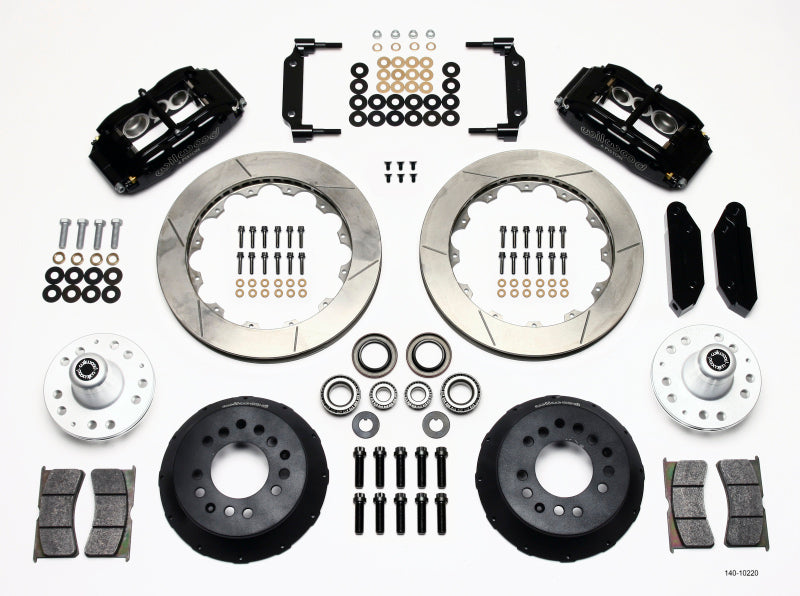 Wilwood Narrow Superlite 6R Front Hub Kit 12.88in 1970-1973 Mustang Disc Spindle - Mammoth Racing -