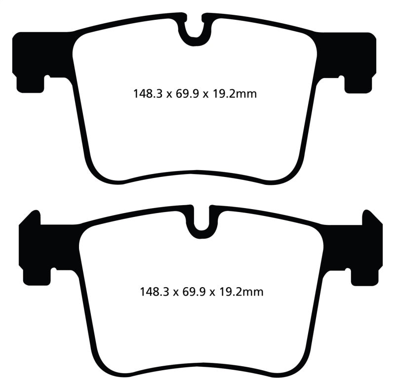 EBC 11+ BMW X3 2.0 Turbo (F25) Yellowstuff Front Brake Pads - My Store