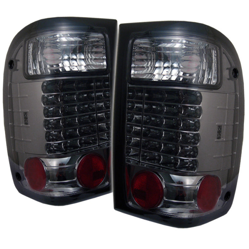 Spyder Ford Ranger 01-05 LED Tail Lights Smoke ALT-YD-FR98-LED-SM - Mammoth Racing -