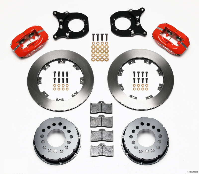 Wilwood Forged Dynalite P/S Rear Kit Red Chev 12 Bolt w/Clip Eliminator - My Store