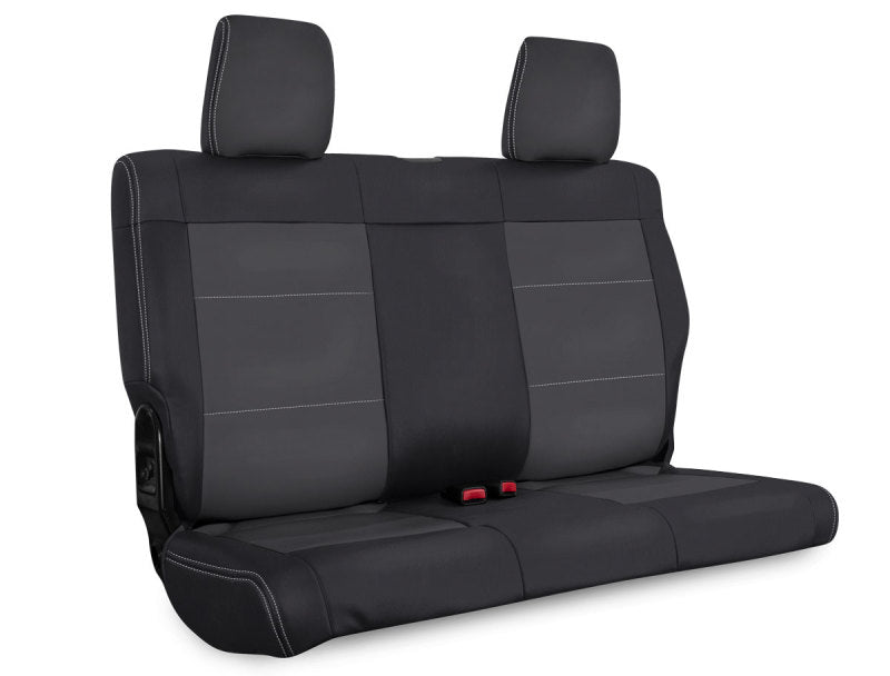 PRP 07 Jeep Wrangler JKU Rear Seat Cover/4 door - Black/Grey - Mammoth Racing -
