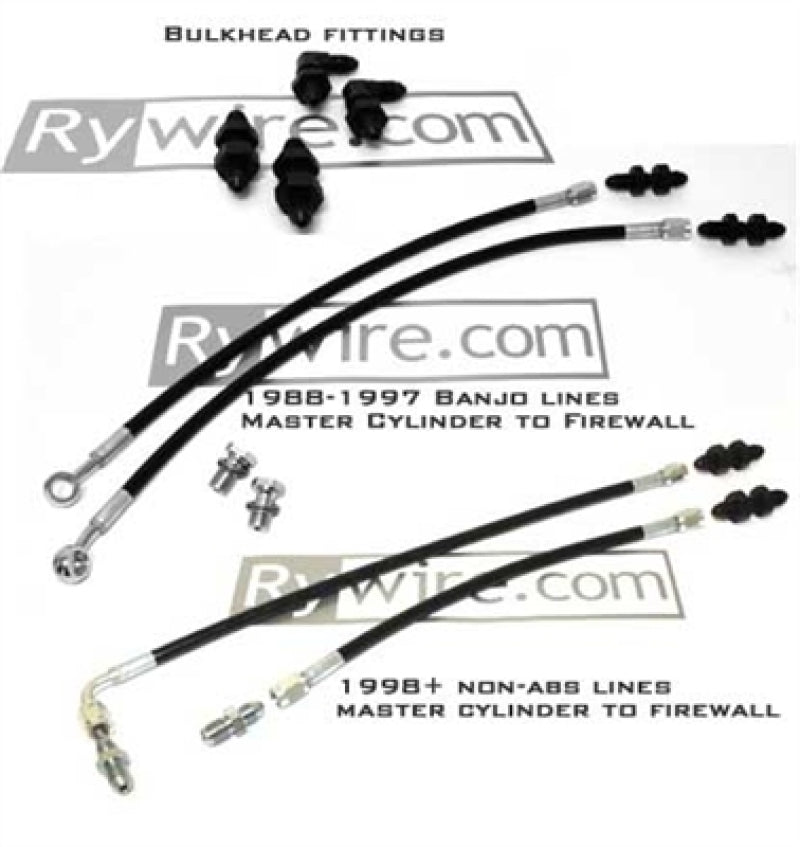 Rywire Proportion Valve Relocation Kit (Drop Ship Only - On PO Note Vehicle and Master Cyl Type) - Mammoth Racing -