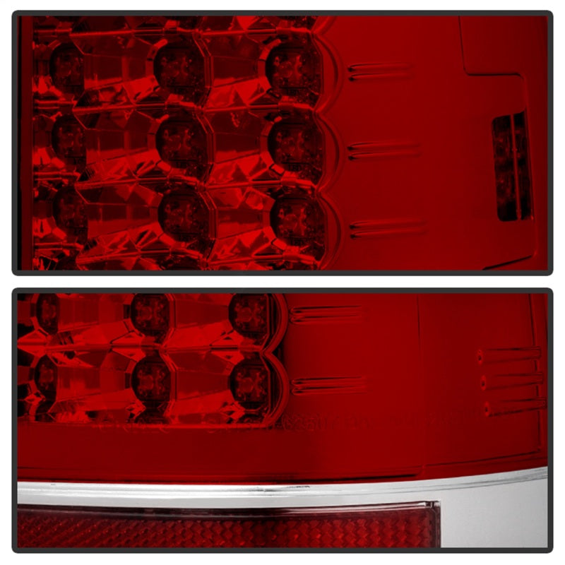 Spyder Ford Super Duty 08-15 Version 2 LED Tail Lights Red Clear ALT-YD-FS07-LED-G2-RC - Mammoth Racing -