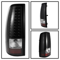Xtune 03-06 Silverado 1500/2500 (Will Not Fit Stepside) LED Tail Lights Black ALT-ON-CS03-LED-BK - Mammoth Racing -