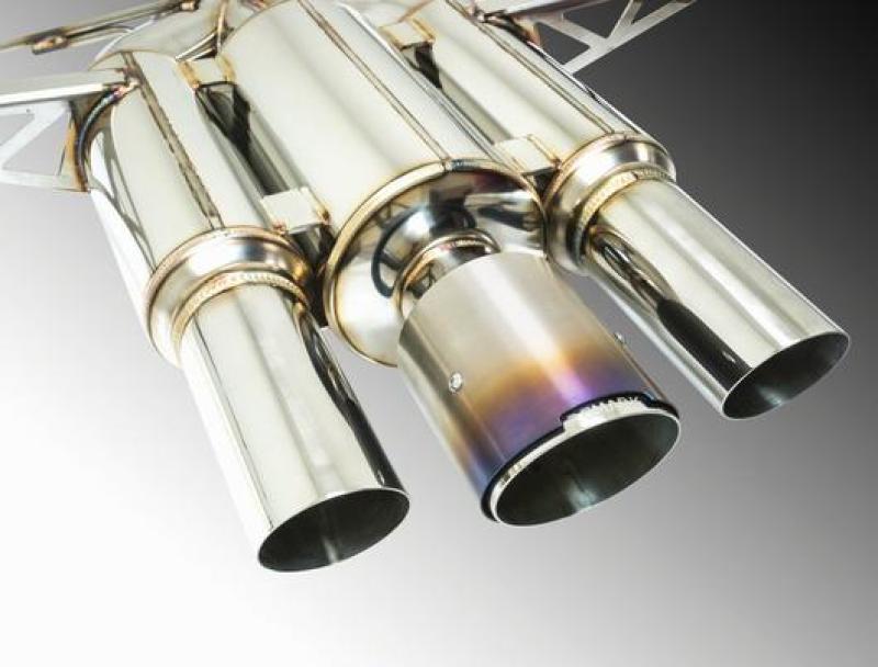 Remark 2017+ Honda Civic Type R Cat-Back Exhaust Spec III w/True Titanium Tip Cover (Non-Res) - My Store