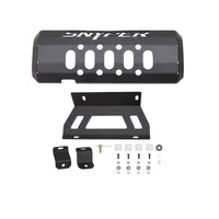 Westin/Snyper 07-17 Jeep Wrangler Muffler Skid Plate - Textured Black - Mammoth Racing -