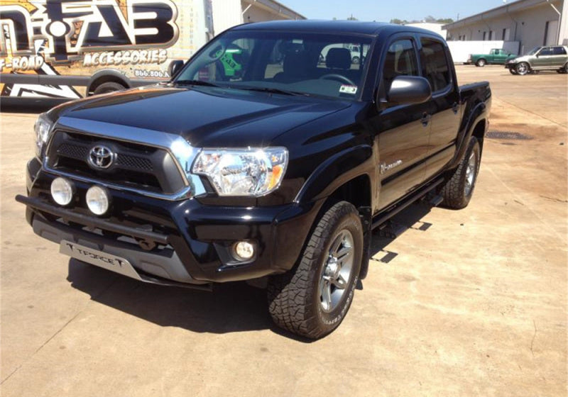 N-Fab Light Bar 12-15 Toyota Tacoma - Gloss Black - Light Tabs w/o License Plate Tabs - Mammoth Racing -