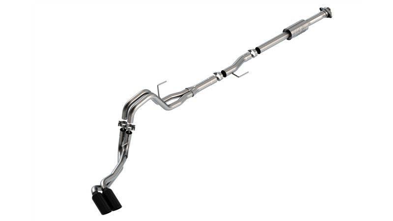Borla F-150 2021 2.7L/3.5L 4dr CC SB EC STB Lari/King R/Plinum/LTD 3/2.25 DSE CB AK BLK CHR Tips - Mammoth Racing -