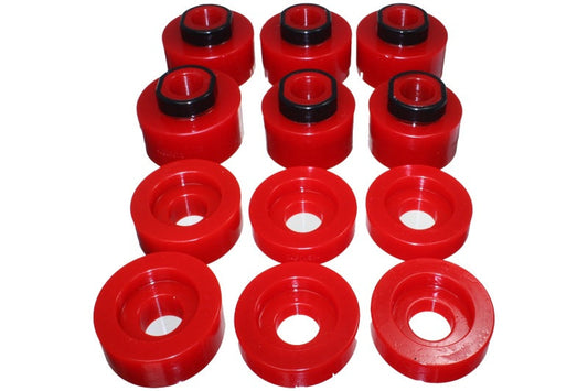Energy Suspension 08-16 Ford F-250/F-350/F-450/F-550 Super Duty STD/Super Cab Red Body Mount Set - My Store