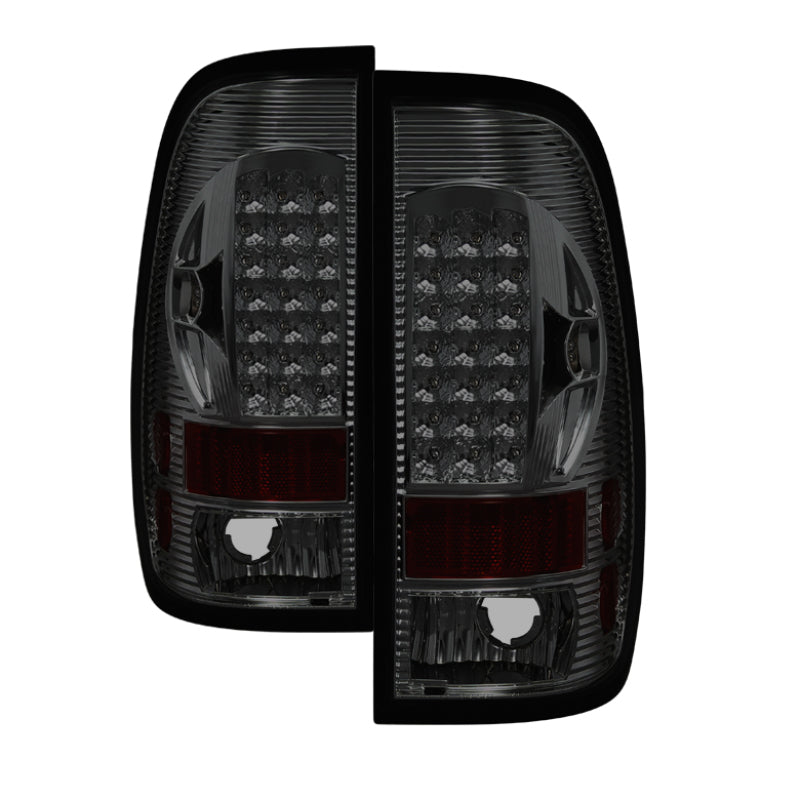 Xtune Ford F150 Styleside 97-03 / F250/350/450/550 99-07 LED Tail Lights Smoke ALT-ON-FF15097-LED-SM - Mammoth Racing -