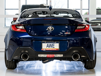 AWE Subaru BRZ/ Toyota GR86/ Toyota 86 Track Edition Cat-Back Exhaust- Chrome Silver Tips - Mammoth Racing -