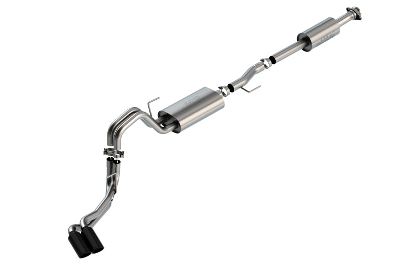 Borla F-150 2021 5.0L 4dr CC SB EC STB Lariat/KR/Pltnm/LTD 3/2.25 DSE Cat-Back Touring BLK CHR Tips - My Store