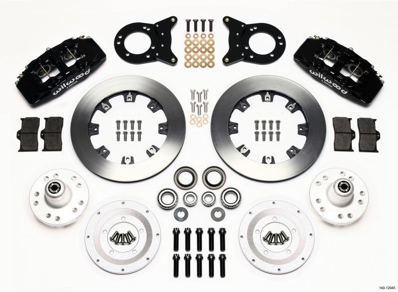 Wilwood Dynapro 6 Front Hub Kit 12.19in 1970-1973 Mustang Disc & Drum Spindle - Mammoth Racing -