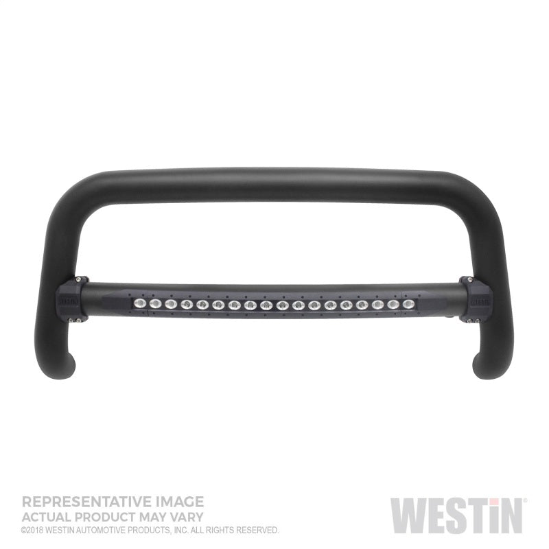 Westin 2019 Ram 1500 (Excl. Classic and Rebel) Contour LED DRL Bull Bar - Textured Black - Mammoth Racing -