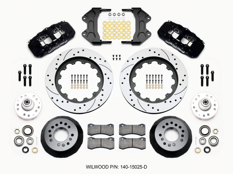 Wilwood Aero6 Front Hub Kit 15.00 Drilled WWE ProSpindle - My Store