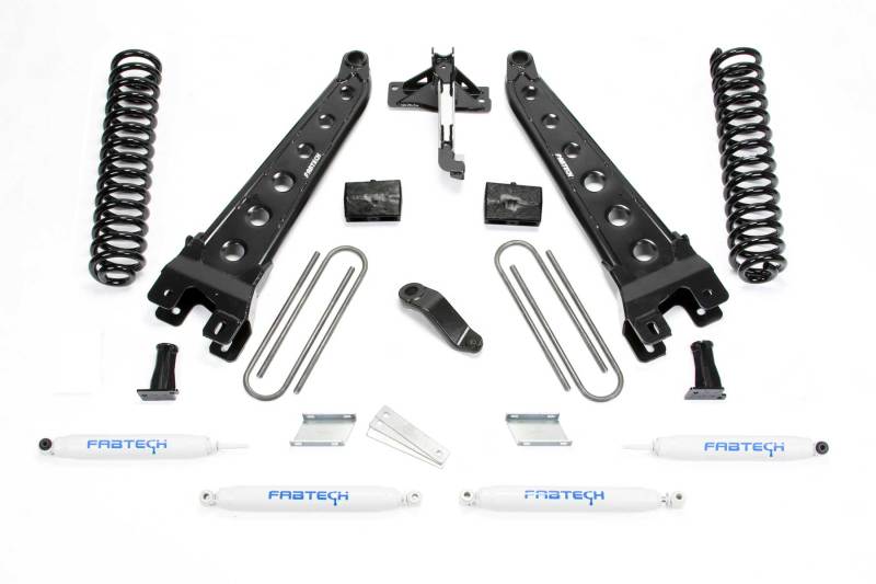 Fabtech 18 Ford F450/f550 4WD Diesel 6in Rad Arm Sys w/Coils & Perf Shks - Mammoth Racing -