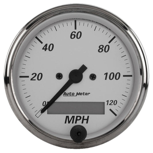 Autometer American Platinum 3-1/8in 0-120mph Electronic In-Dash Programmable Speedometer - My Store