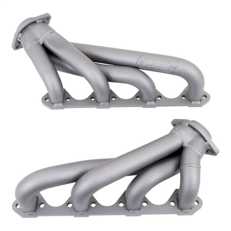 BBK 79-93 Mustang 351 Swap Shorty Unequal Length Exhaust Headers - 1-5/8 Titanium Ceramic - Mammoth Racing -