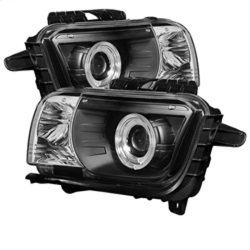 Spyder Chevy Camaro 10-13 Projector Headlights Dual Halo LED Halo Blk High/ PRO-YD-CCAM2010-HL-BK - Mammoth Racing -