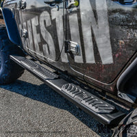 Westin 18-22 Jeep Wrangler JLU 4dr R5 Nerf Step Bars - Tex. Blk - Mammoth Racing -