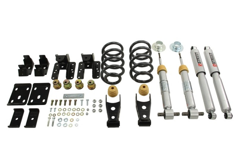 Belltech 14-17 Silver/Sierra Ext & Crew Cab 2wd 1 or 2in. F/4in. R Drop W/ SP Shocks Lowering Kits - Mammoth Racing -