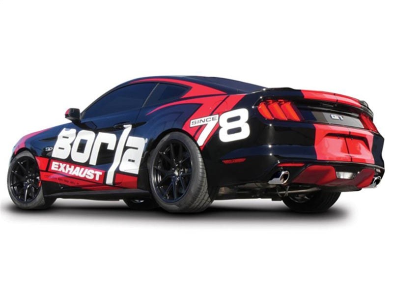 Borla S-Type Cat-Back 15-17 Ford Mustang GT 5.0L V8 MT/AT 2.5in pipe 4in tip - My Store