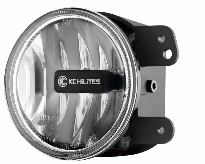 KC HiLiTES 10-18 Jeep JK 4in. Gravity G4 LED Light 10w Sae/ece Clear Fog Beam (Single) - Mammoth Racing -