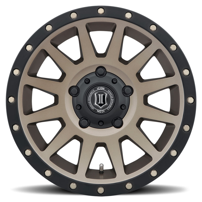 Icon Compression 17x8.5 5x150 25mm Offset 5.75in BS 110.1mm Bore Bronze Wheel - Mammoth Racing -