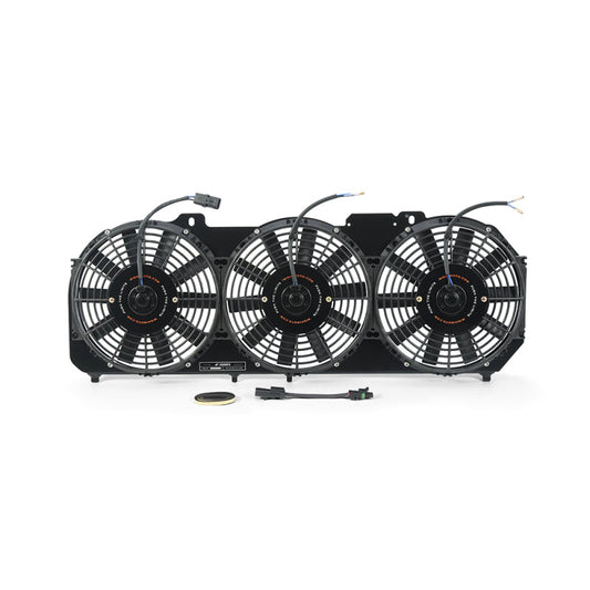 Mishimoto 89-01 Jeep Cherokee XJ 4.0L Performance Aluminum Fan Shroud w/ Controller - Black - Mammoth Racing -