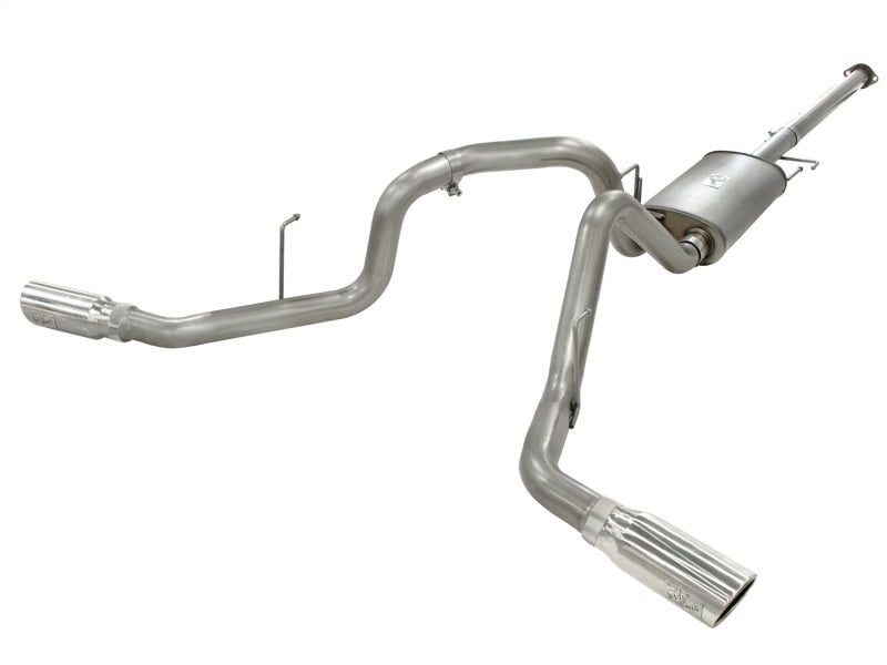 aFe MACHForce XP Exhausts 3inSS Dual Side Exit Cat-Back 11-14 Ford F150 Ecoboost V6-3.5L (TT) - Mammoth Racing -