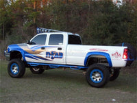 N-Fab Nerf Step 01-06 Chevy-GMC 1500/2500/3500 Crew Cab 8ft Bed - Gloss Black - Bed Access - 3in - Mammoth Racing -