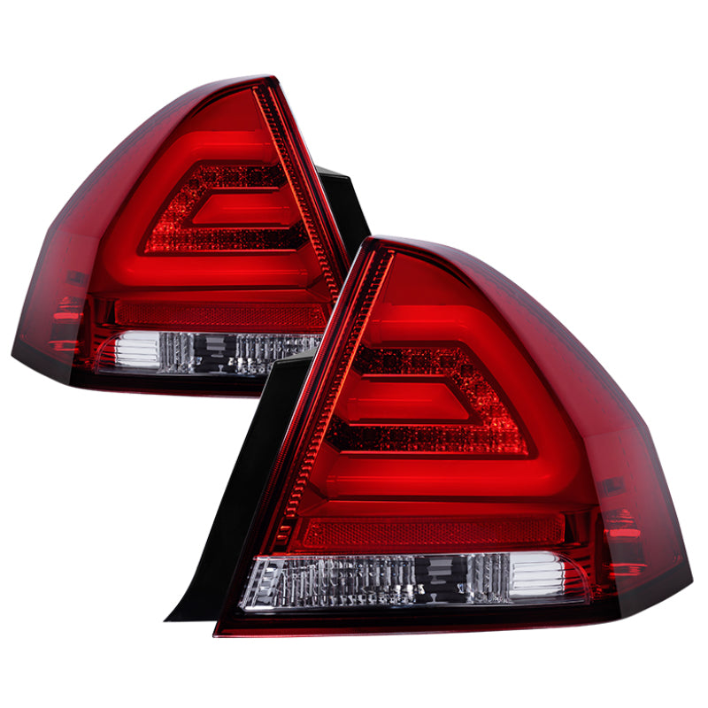 Spyder Chevy Impala 2006-2013 LED Tail Lights Red Clear ALT-YD-CHIP06-LED-RC - Mammoth Racing -