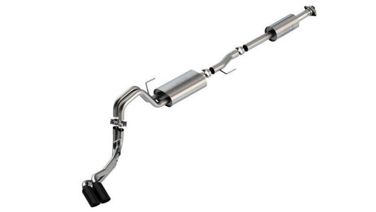 Borla F-150 2021 5.0L 4dr CC SB EC STB Lariat/KR/Pltnm/LTD 3/2.25 DSE Cat-Back Touring BLK CHR Tips - Mammoth Racing -