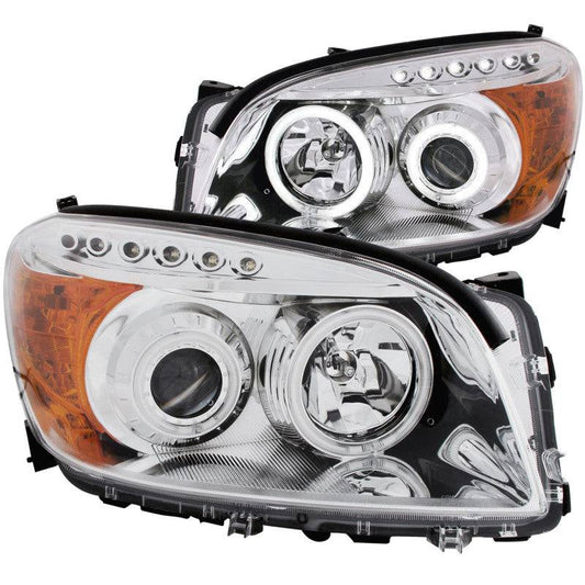 ANZO 2006-2008 Toyota Rav4 Projector Headlights w/ Halo Chrome (CCFL) - My Store