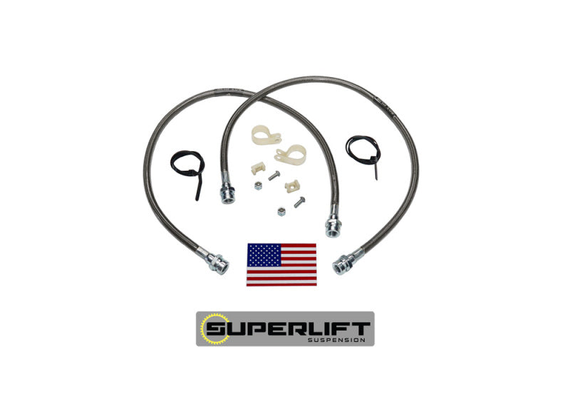 Superlift 79-96 Toyota Pickup/4Runner w/ 3-7in Lift Kit (Pair) Bullet Proof Brake Hoses - Mammoth Racing -