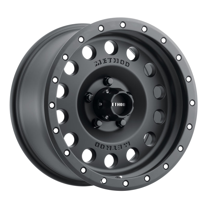 Method Mr307 Hole 17x8.5 0mm Offset 5x5 94mm CB Matte Black Wheel - Mammoth Racing -