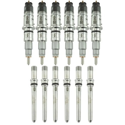 Industrial Injection 07.5-12 Cummins 6.7l Reman Stock Injector Pack w/ Connecting Tubes - Set of 6 - My Store
