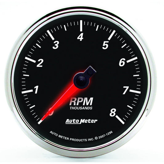 Autometer Designer Black II 3 3/8in 8000 RPM In-Dash Tachometer - My Store