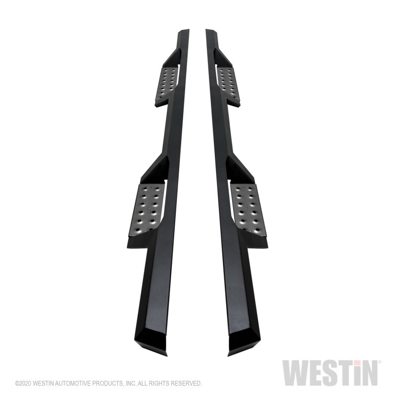Westin 04-13 Chevy Silverado 1500 Crew Cab HDX Stainless Drop Nerf Step Bars - Textured Black - Mammoth Racing -
