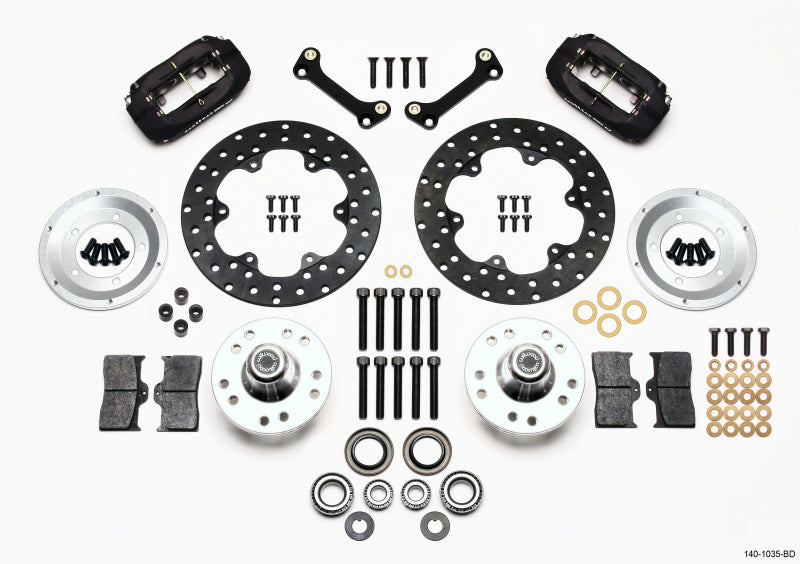 Wilwood Forged Dynalite Front Drag Kit Drilled Rotor 82-92 Camaro/Firebird - Mammoth Racing -