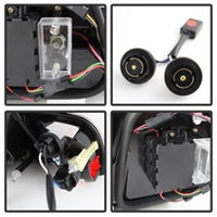 Spyder 04-06 BMW E46 2Dr (Coupe ONLY No Conv.) Lgtbar Styl LED Tail Lghts Blk ALT-YD-BE4604-LBLED-BK - Mammoth Racing -