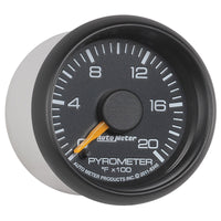 Autometer Factory Match Chevy 2-1/16in FSE 0-2000 Pyro Kit Gauge - My Store