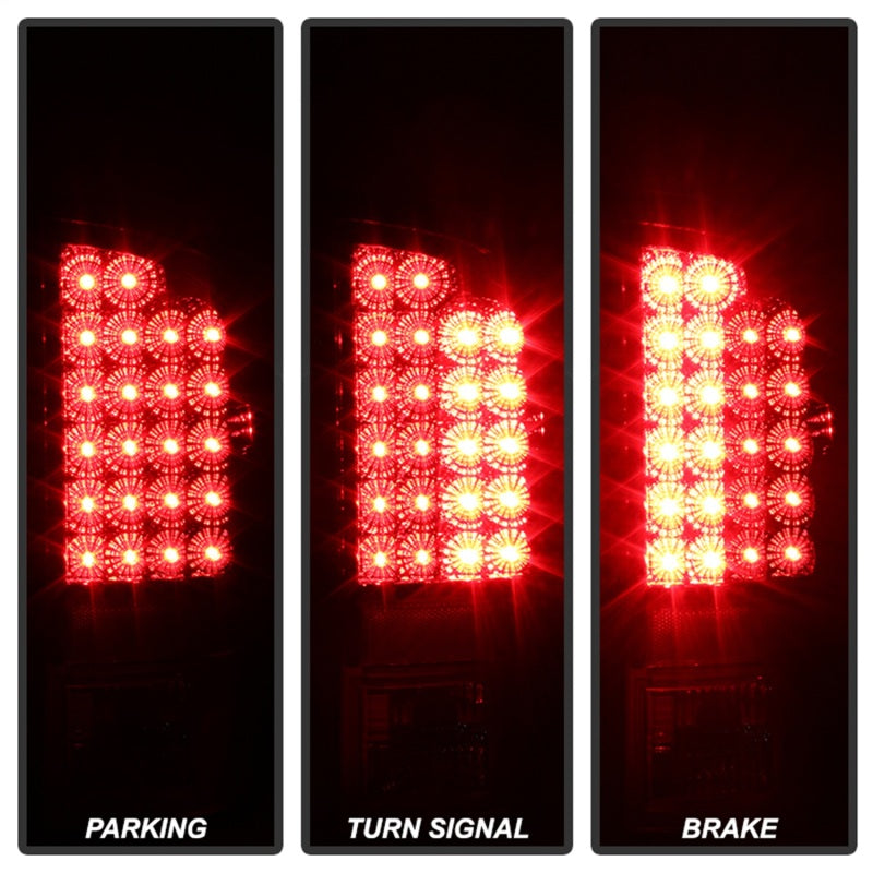 Xtune Dodge Ram 02-06 1500 / Ram 2500/3500 03-06 LED Tail Light Red Clear ALT-JH-DR02-LED-RC - Mammoth Racing -